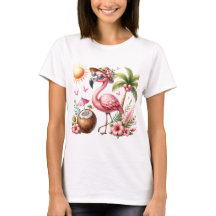 Pink Flamingo Design auf Ladys Apparel
