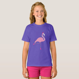 Pink Flamingo Design - Girls' Basic T - Shirt