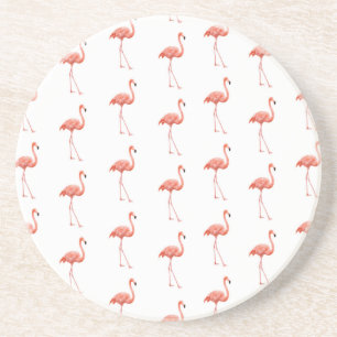 Pink Flamingo Einfaches Muster Getränkeuntersetzer