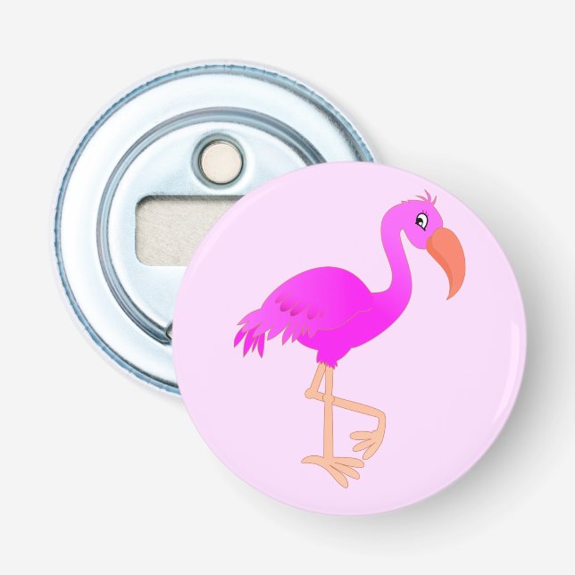 Pink Flamingo Flaschenöffner (Vorderseite)