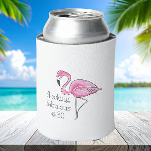 Pink Flamingo Flocking Fabulous bei 30 Dosenkühler