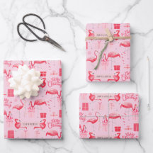Pink Flamingo Florida Weihnachten Retro Pastell Pi