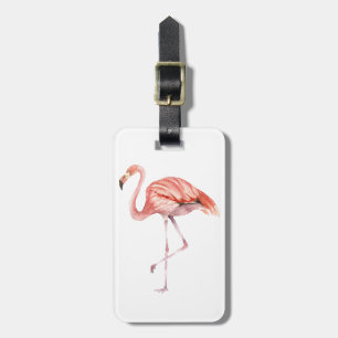Pink Flamingo Gepäckanhänger