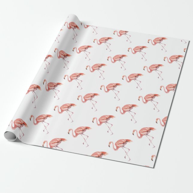 Pink Flamingo Geschenkpapier (Ungerollt)