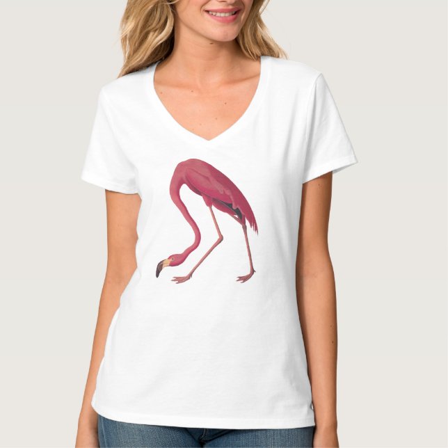 Pink Flamingo Girl's T-Shirt (Vorderseite)
