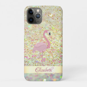 Pink Flamingo Glitzer Bokeh Confetti Case-Mate iPhone Hülle