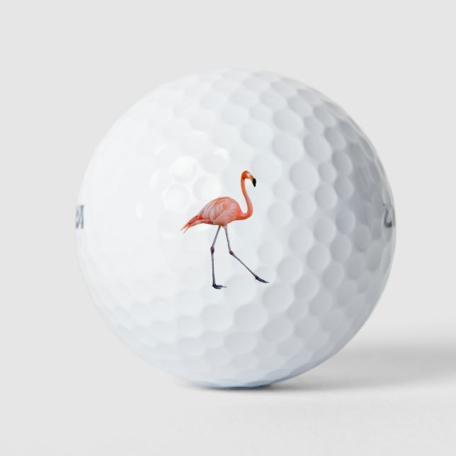 Pink Flamingo Golfball (Vorderseite)