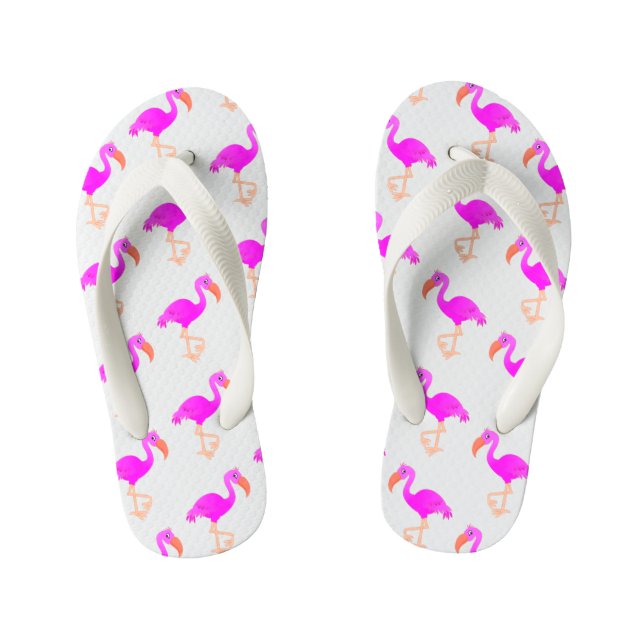 Pink Flamingo Kid's Flip Flops (Fußbett)