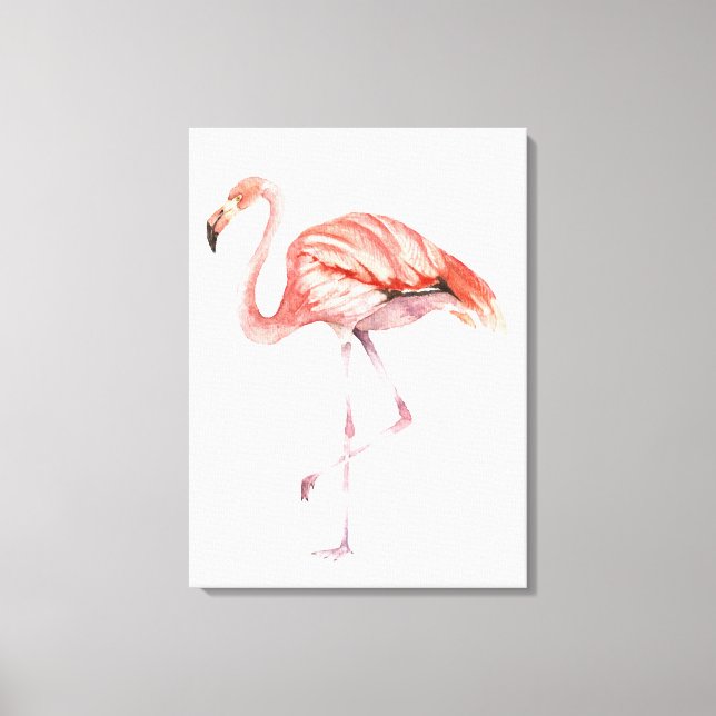 Pink Flamingo Leinwanddruck (Vorderseite)