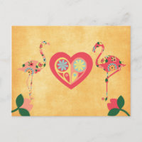 Pink Flamingo Liebe