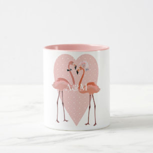 Pink Flamingo Liebe Tasse