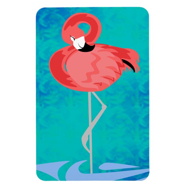 Pink Flamingo Magnet (Vertikal)