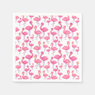 Pink Flamingo Moderne Babydusche Serviette