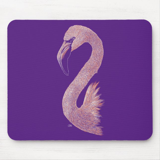 Pink Flamingo Mousepad (Vorne)