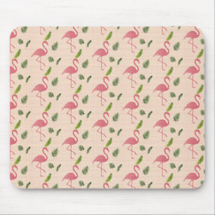 Pink Flamingo Muster Mousepad
