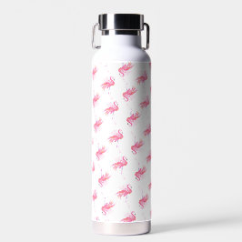 Pink Flamingo Muster Trinkflasche