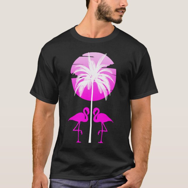 Pink Flamingo Nature T-Shirt (Vorderseite)