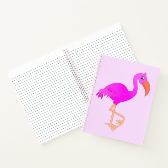 Pink Flamingo-Notebook Notizbuch (Innenseite)