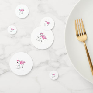 Pink Flamingo Oh Flock Es ist mein Geburtstagsgesc Konfetti