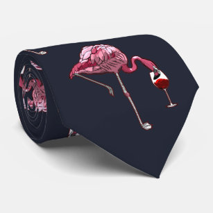 Pink Flamingo Pattern Wein Drinker Die sonnige Neu Krawatte