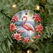 Pink Flamingo Personalisierte Weihnachtsfeier