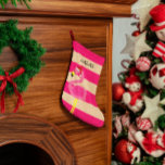 Pink Flamingo Personalisierter Strumpf Kleiner Weihnachtsstrumpf<br><div class="desc">Holen Sie sich das Gefühl am Strand auch zu Weihnachten auf diesem Strumpf,  den Sie mit JEDEM Namen personalisieren können! Eine tolle Geschenkverpackungsalternative.</div>