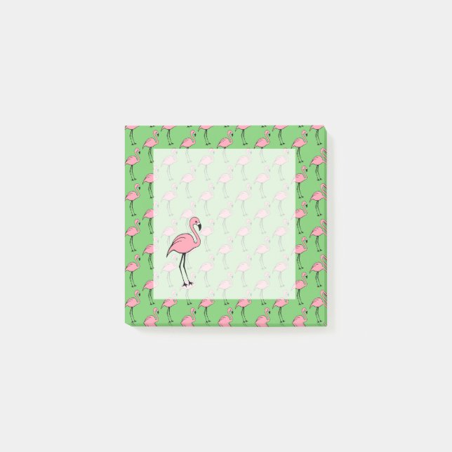 Pink Flamingo Post It Notes Gift Post-it Klebezettel (Vorderseite)