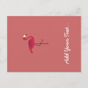 Pink Flamingo Postkarte