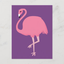 Pink Flamingo Postkarte