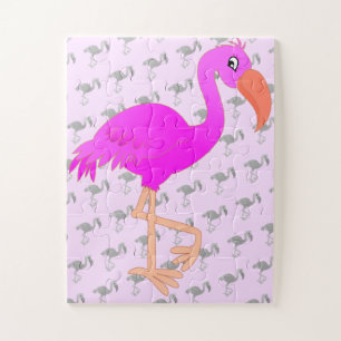 Pink Flamingo Puzzle Geschenk