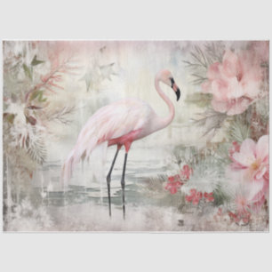 Pink Flamingo Seidenpapier