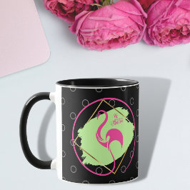 Pink Flamingo sein fabelhaftes inspirierendes Spri Tasse