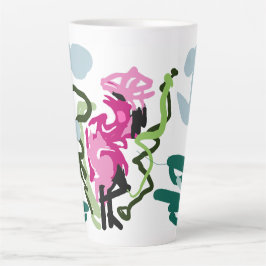Pink flamingo set milchtasse