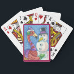 Pink Flamingo Snowman CHRISTMAS PLAYING CARDS Spielkarten<br><div class="desc">Alles in der Familie. Bringen Sie ein Lächeln auf Ihr Urlaubskartenspiel. PINK FLAMINGO UND SNOWMAN,  CHRISTMAS PLAYER CARDS Poker Susan Brack</div>