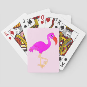 Pink Flamingo Spielkarten Geschenk deine Farbe - T