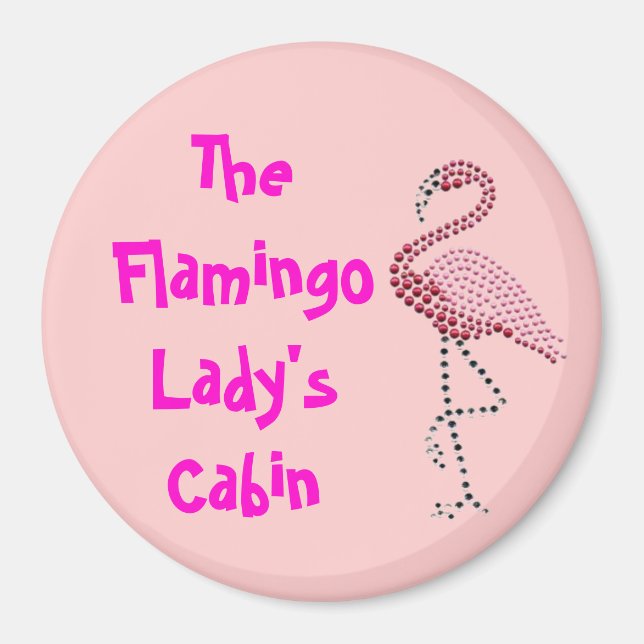 Pink Flamingo Stateroom Door Marker Magnet (Vorne)