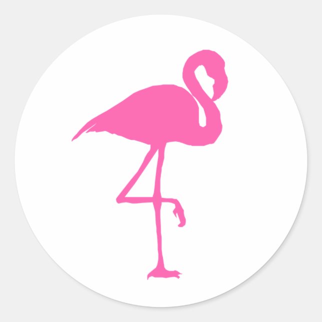 Pink Flamingo Stickers (Vorderseite)
