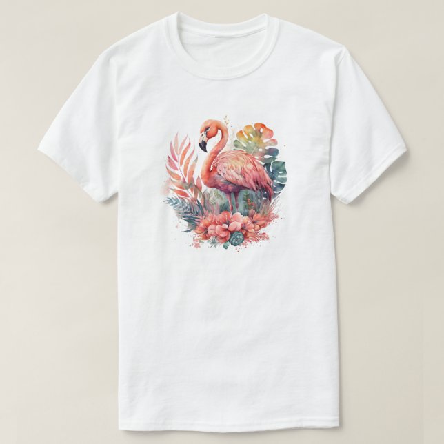 Pink Flamingo T - Shirt (Design vorne)