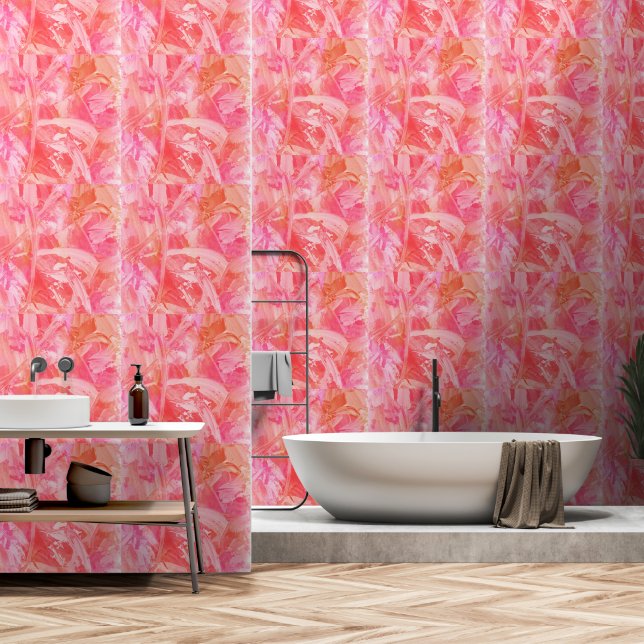 Pink Flamingo Tapete (Badezimmer)