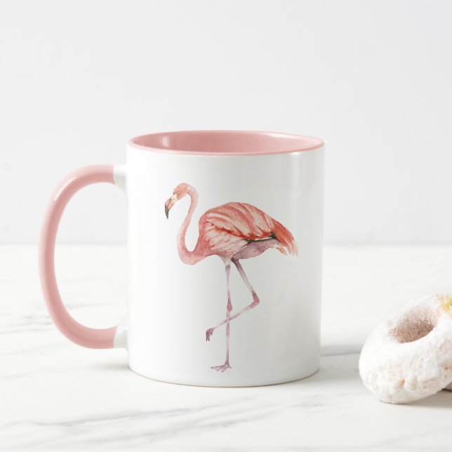 Pink Flamingo Tasse (Mit Donut)