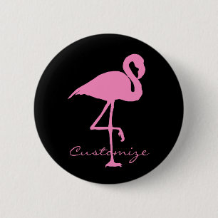 Pink Flamingo Thunder_Cove Classic Button