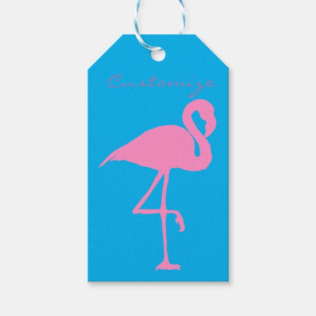 Pink Flamingo Thunder_Cove Geschenkanhänger (Vorderseite)