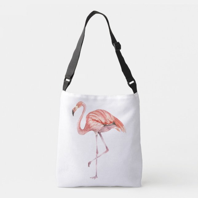 Pink Flamingo Tragetaschen Mit Langen Trägern (Rückseite)