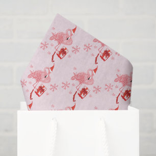 Pink Flamingo Tropical Beach Bird Weihnachten Seidenpapier