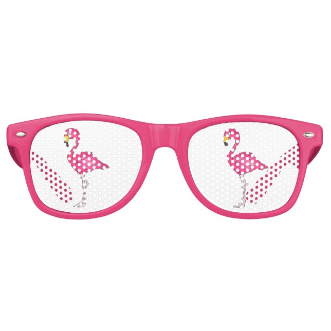Pink Flamingo Tropical Bird Beach Island Paradise Sonnenbrille (Vorderseite)