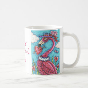 PINK FLAMINGO VALENTINE CLASSIC TASSE * Anpassen