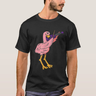 Pink Flamingo Violine Viola Players Musiker T-Shirt