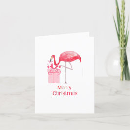 Pink Flamingo Weihnachten Retro Tropischer Urlaub