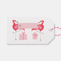 Pink Flamingo Weihnachten Retro Tropischer Urlaub