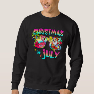 Pink Flamingo Weihnachtsmannmütze Weihnachten im J Sweatshirt